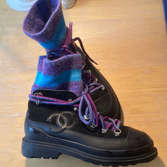 CHANEL Shoes - Chanel sock boot size 40. Appear in like new condition. Fun style. US 9 -9.5